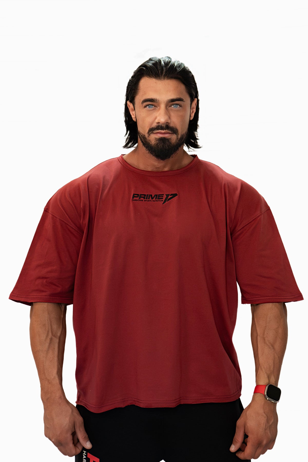 Tricou Gym Supradimensionat & Lejer - Burgundy | Prime