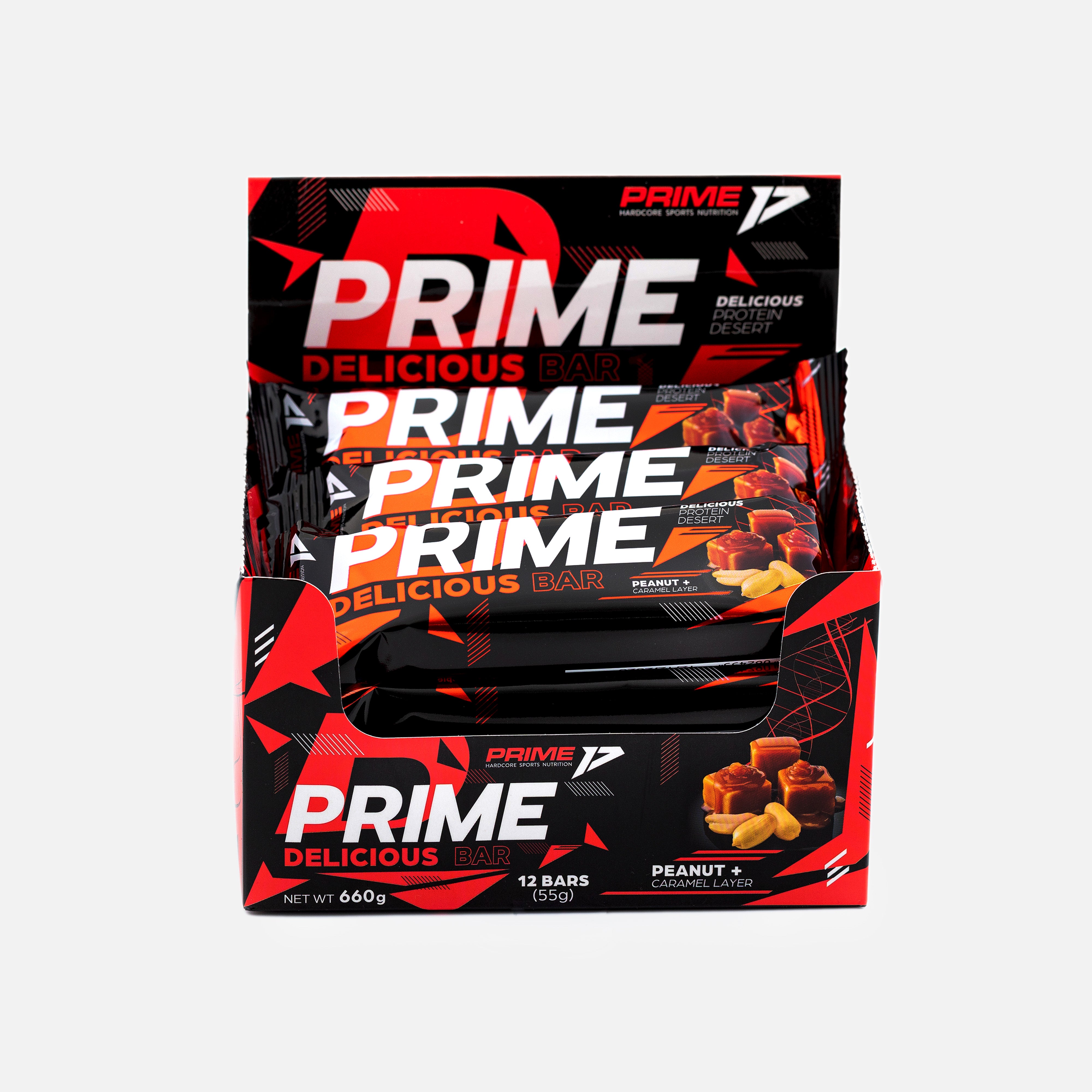 Baton proteic alune și caramel