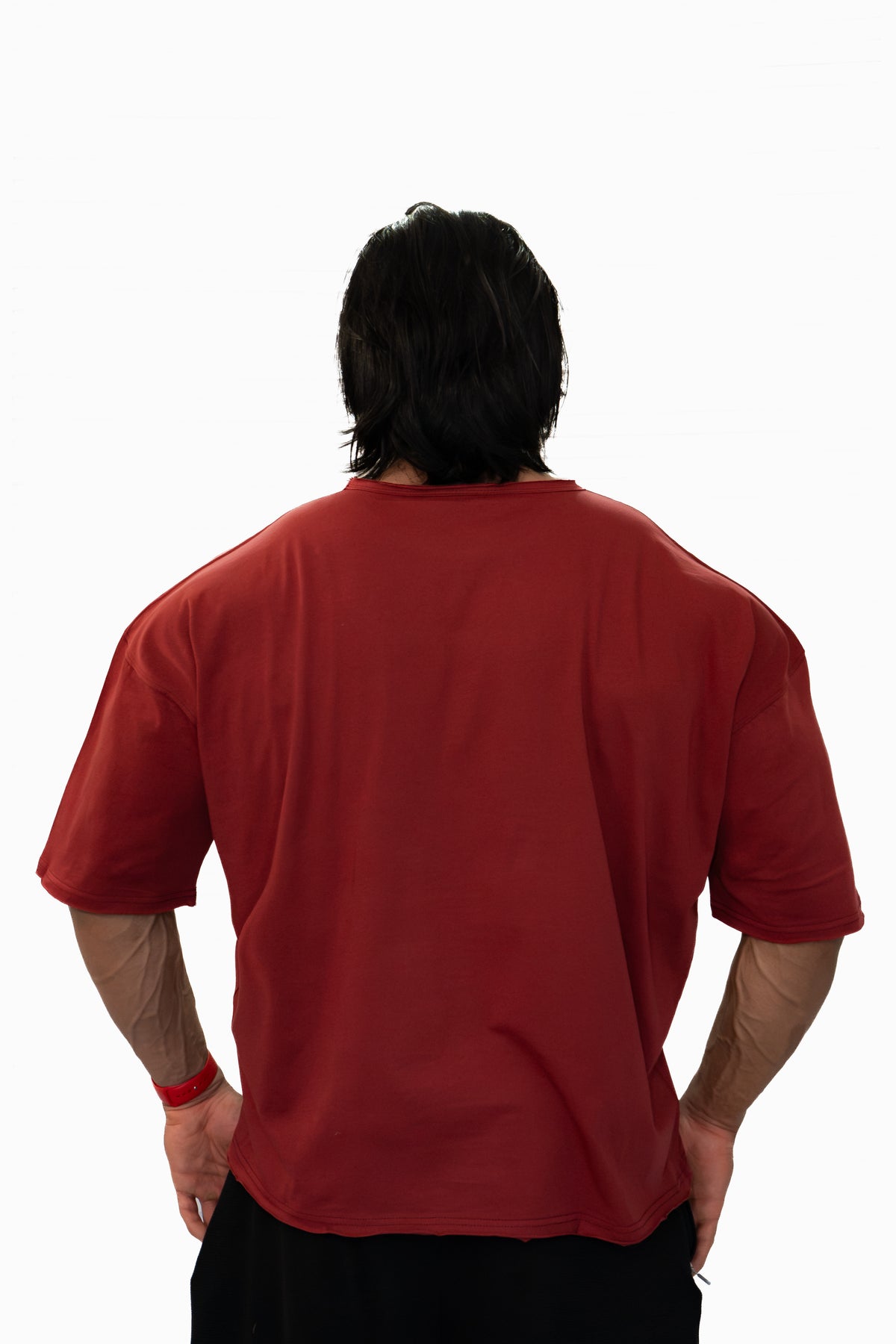 Tricou Gym Supradimensionat & Lejer - Burgundy | Prime