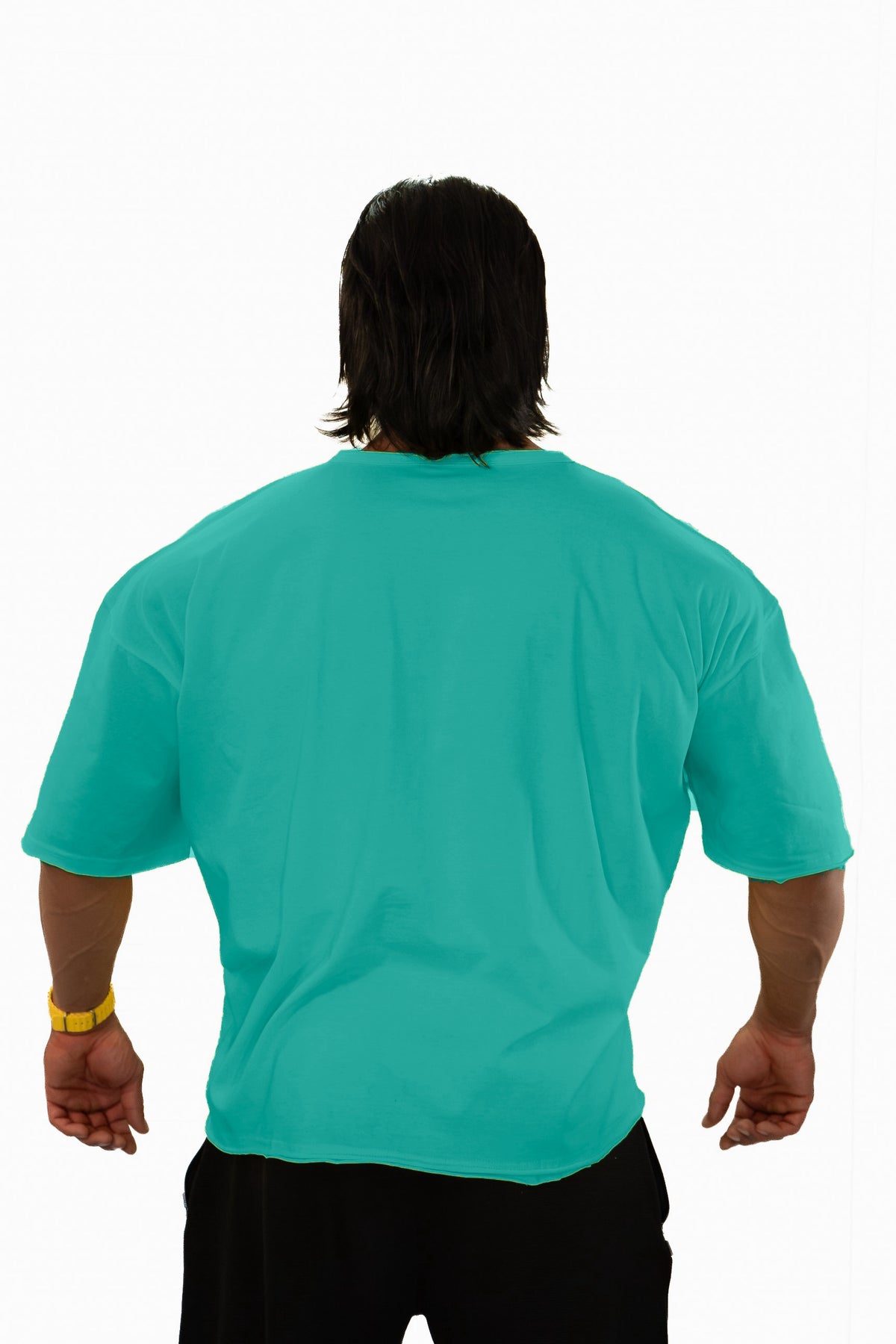 Tricou Sală Oversized Bărbați Prime - Turcoaz Intense