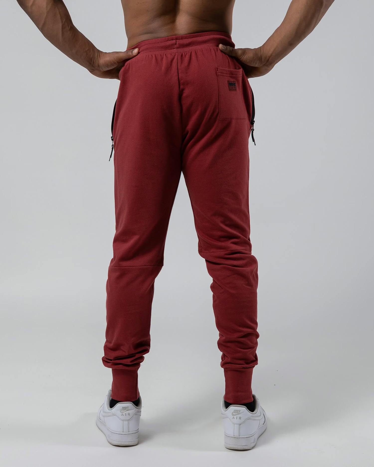 MNX Men’s lightweight joggers Aesthetic, maroon