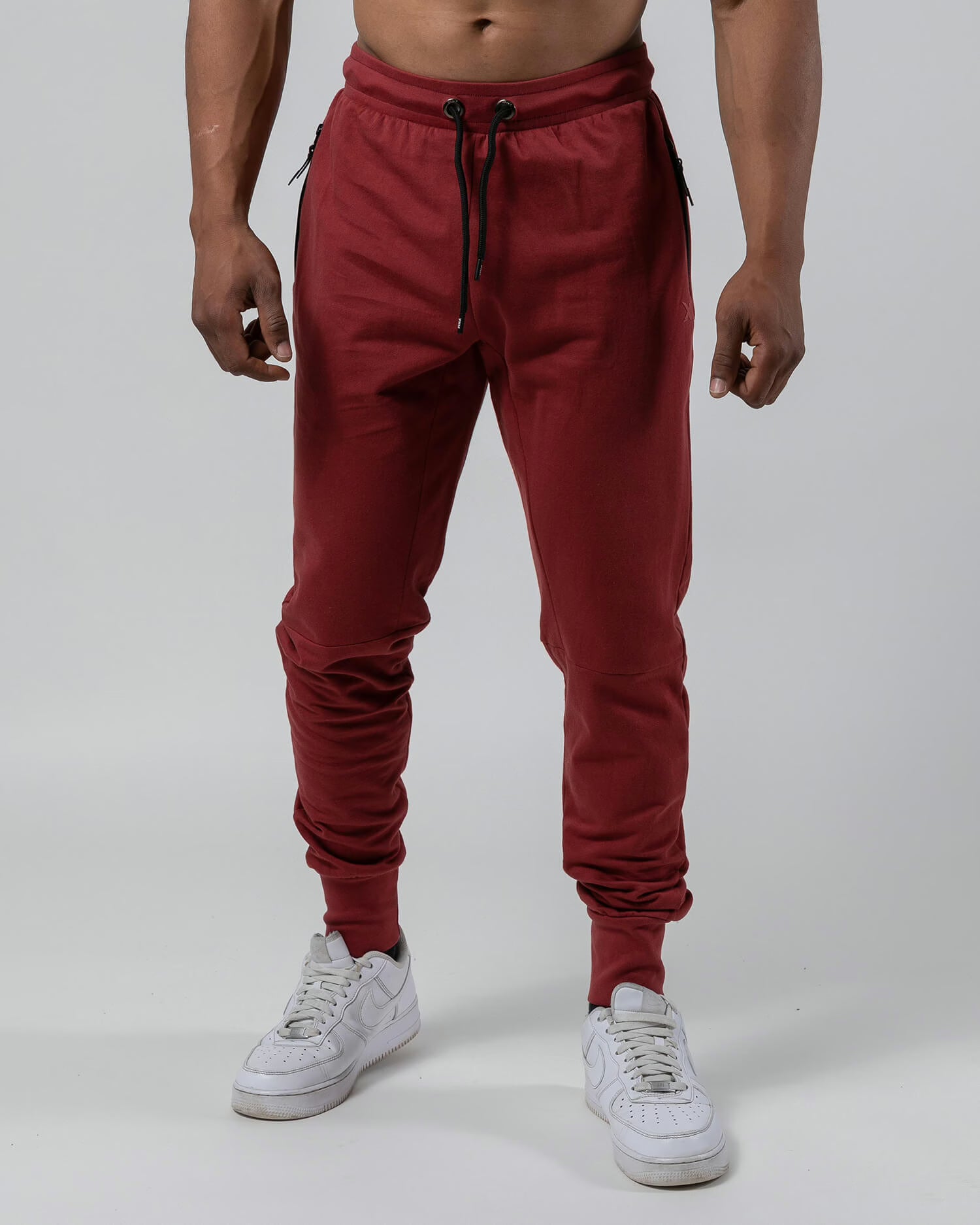 MNX Men’s lightweight joggers Aesthetic, maroon