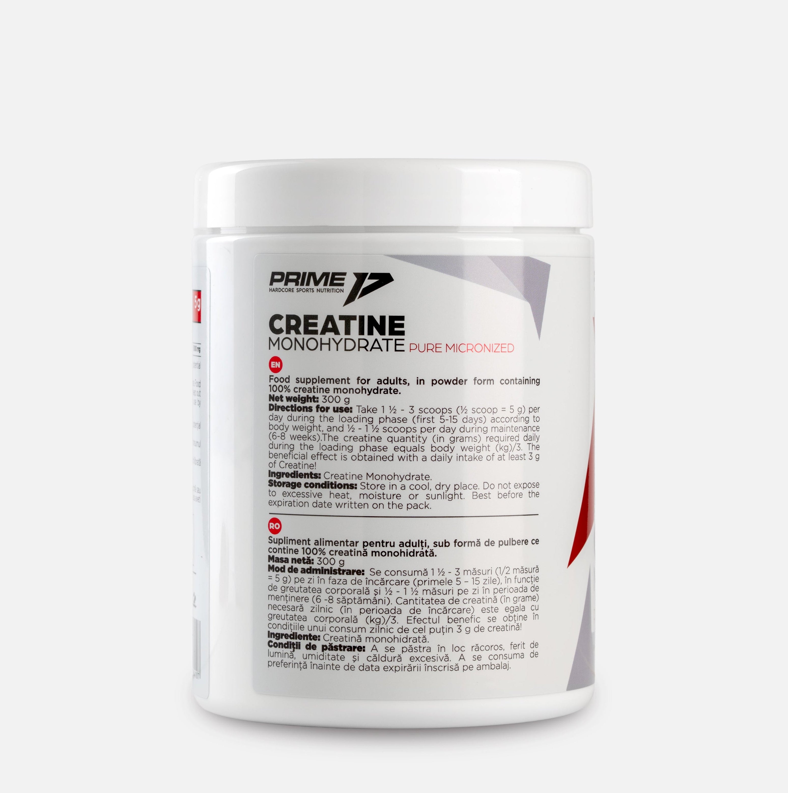 CREATINE MONOHYDRATE 300g/60serv