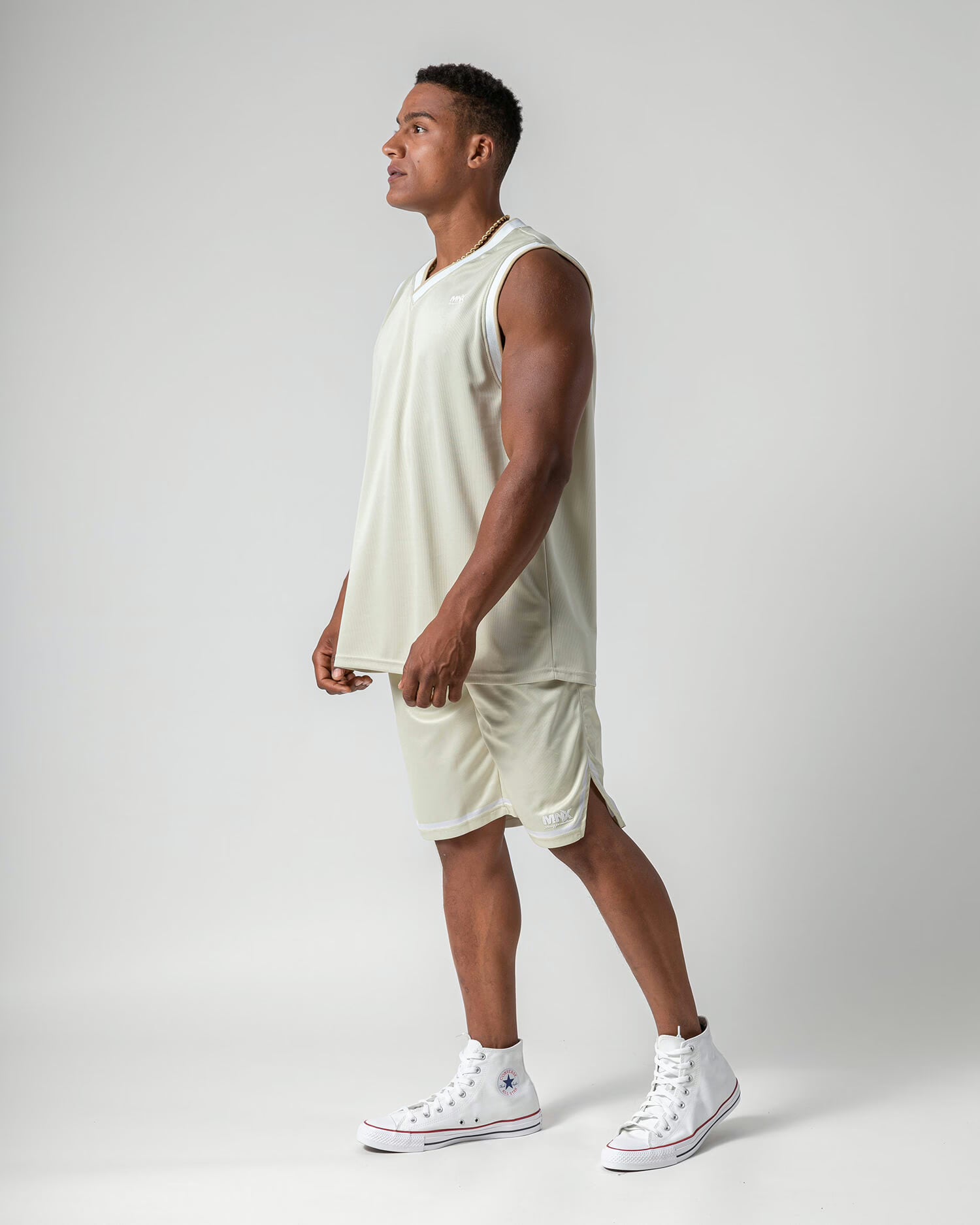 MNX Sleeveless basketball jersey, cool gray