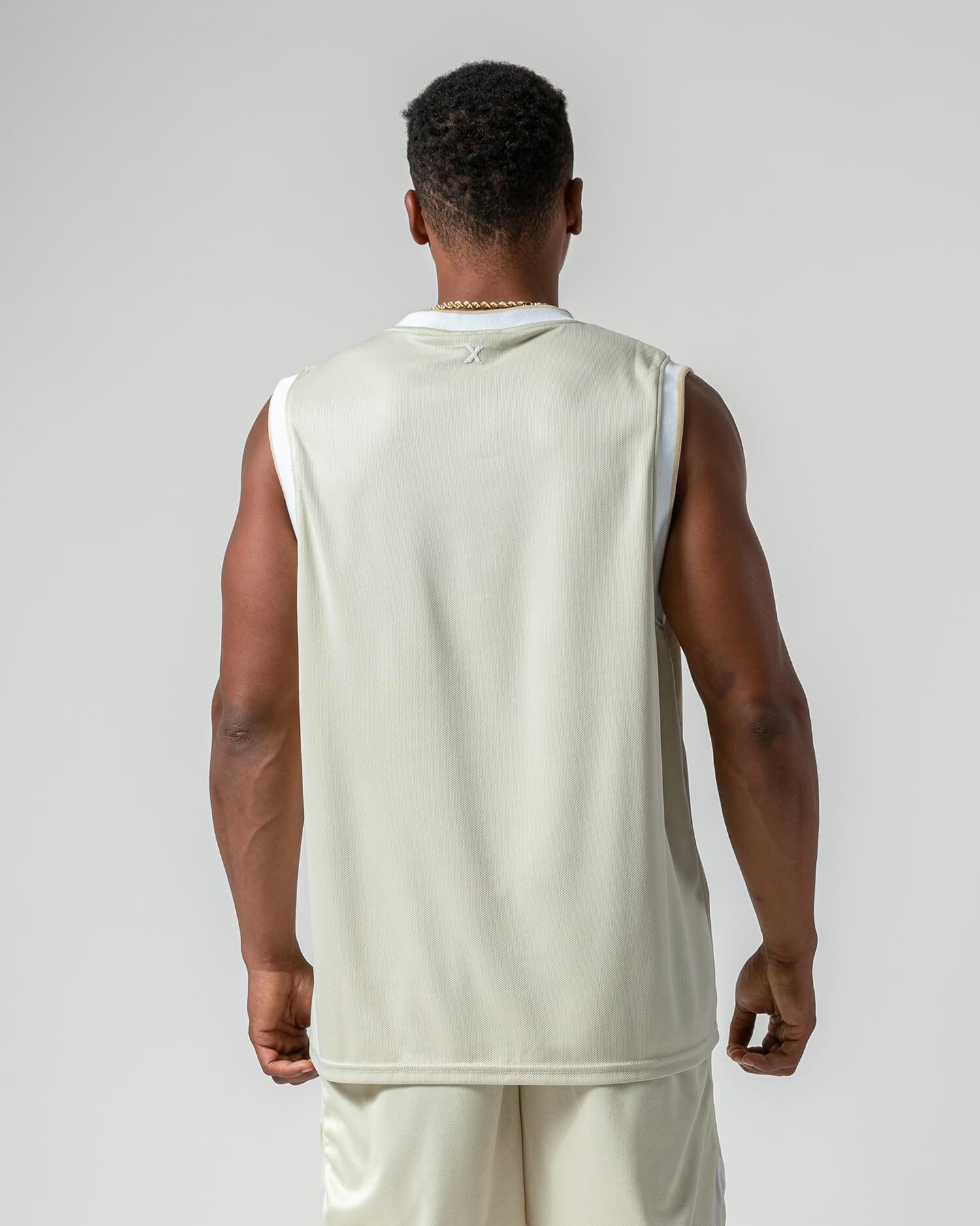 MNX Sleeveless basketball jersey, cool gray