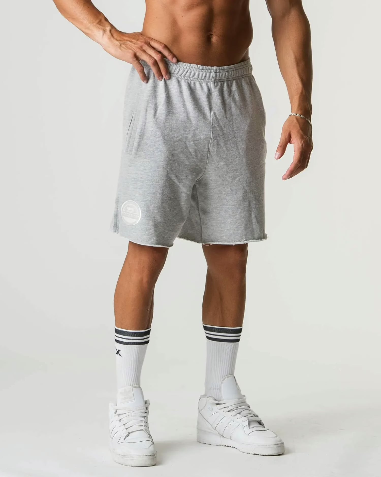MNX Golden Era Cotton shorts, melange grey