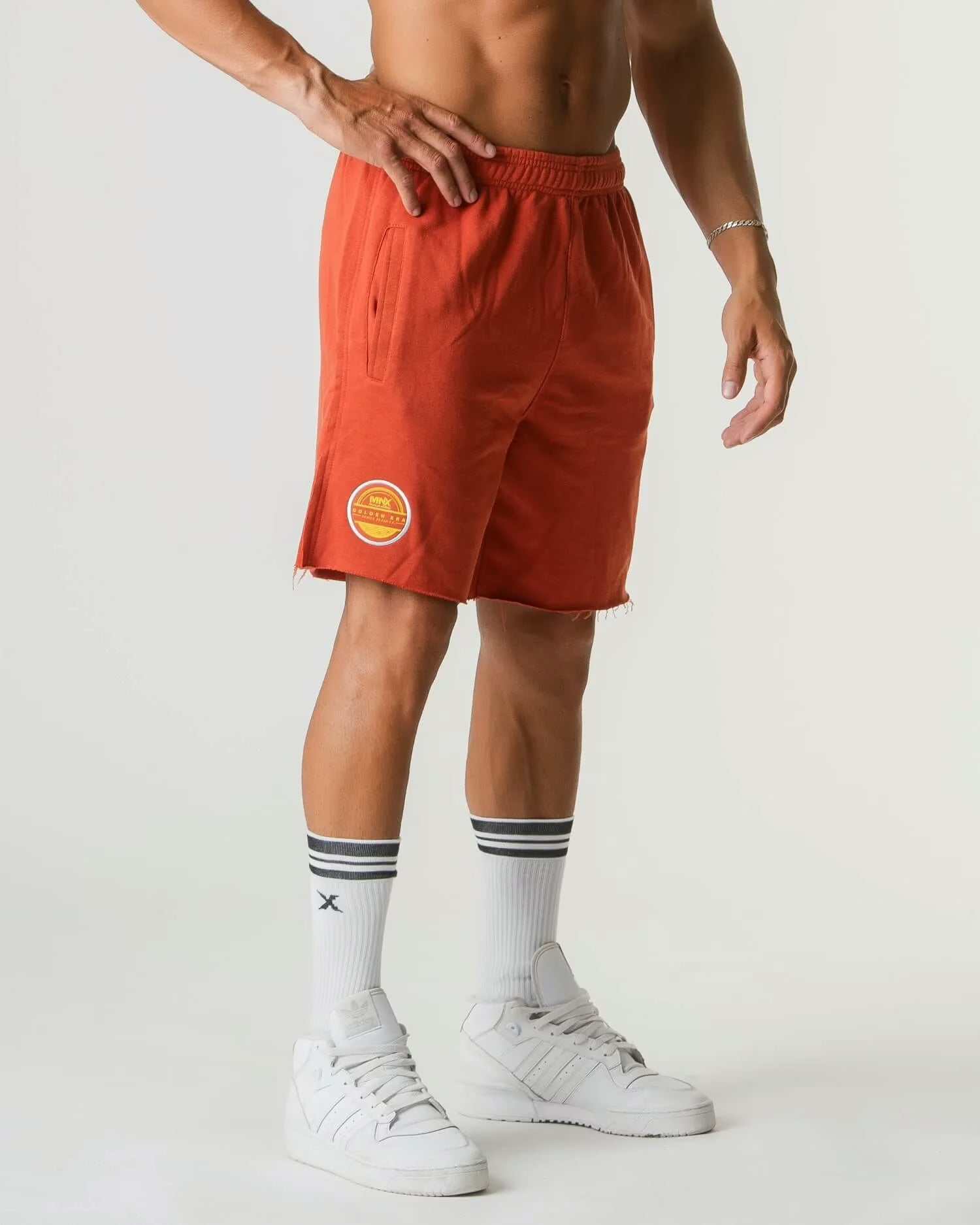 MNX Golden Era Cotton shorts, rosewood