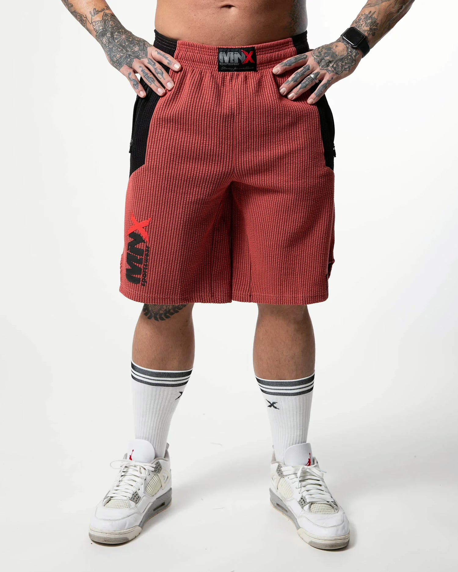 MNX Ribbed shorts Hammer, dusty chedar