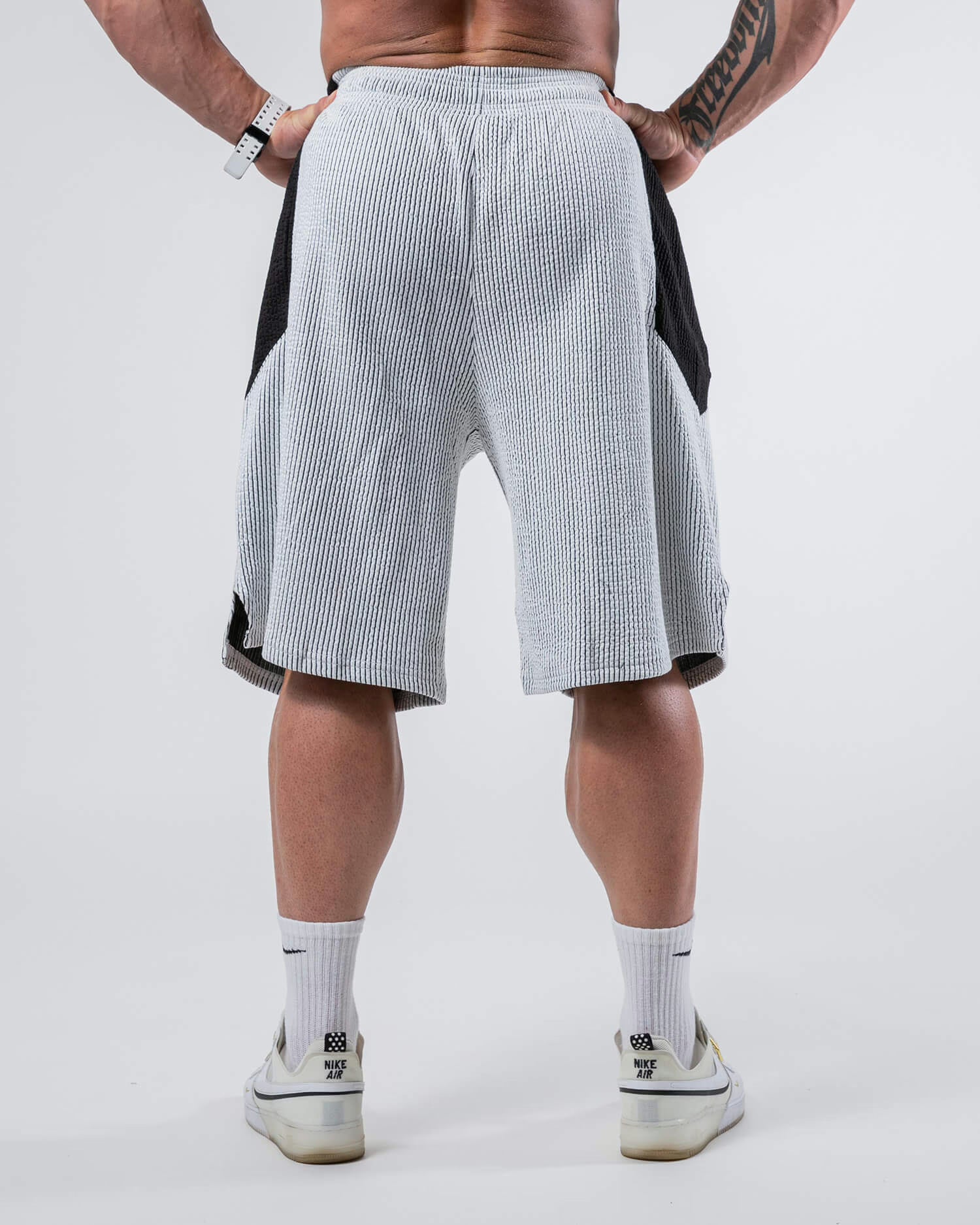 MNX Ribbed shorts Hammer, white