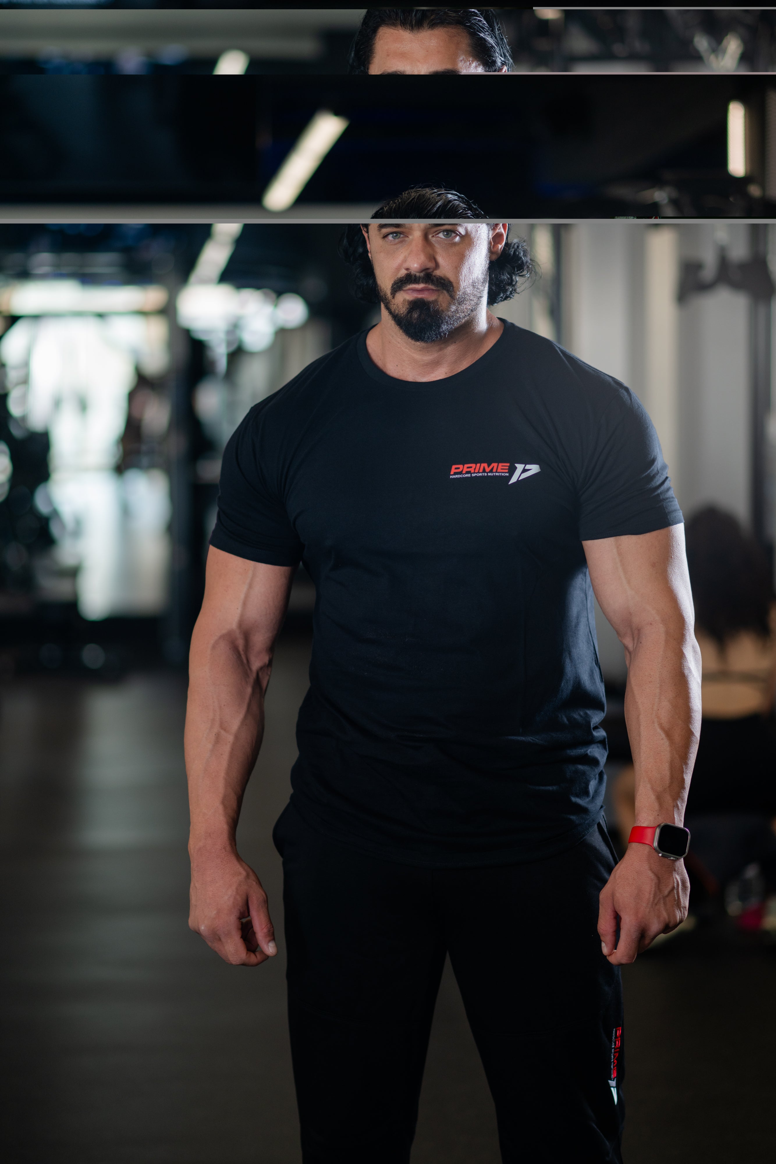 T-shirt Drop Shoulder Muscle Black