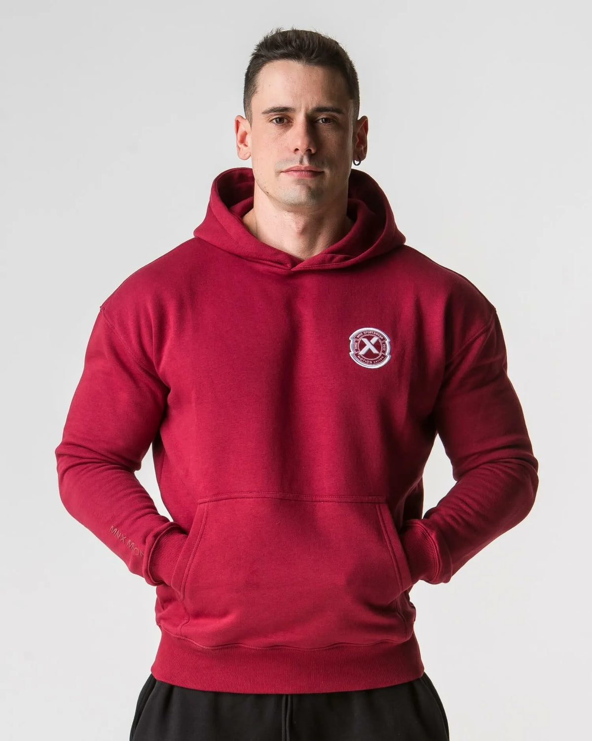 MNX Hoodie Motion, burgundy
