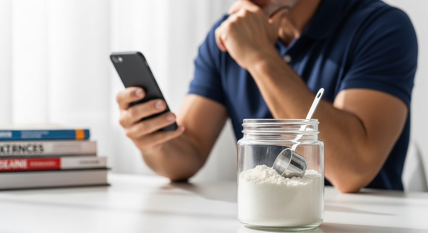 creatine powder - De ce scade forța după 40 de ani? Ghidul utilizării creatinei în 2026