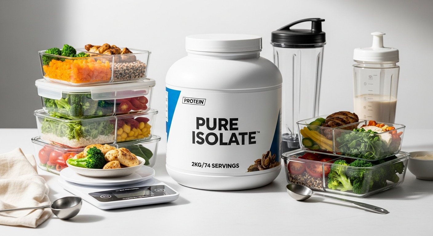gainer masa musculara - Ce izolat proteic aleg experții pentru meal prep în 2026