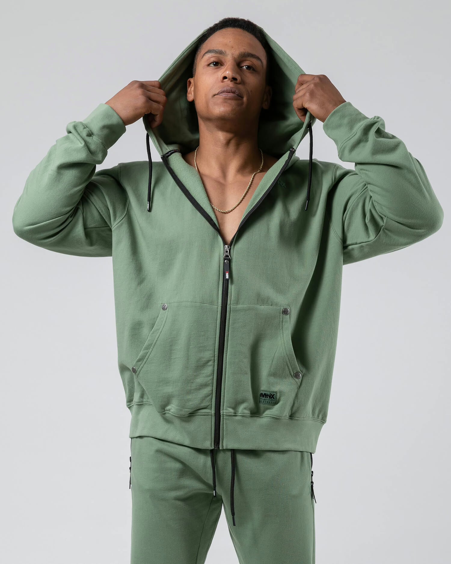MNX Men’s lightweight hoodie Aesthetic, khaki