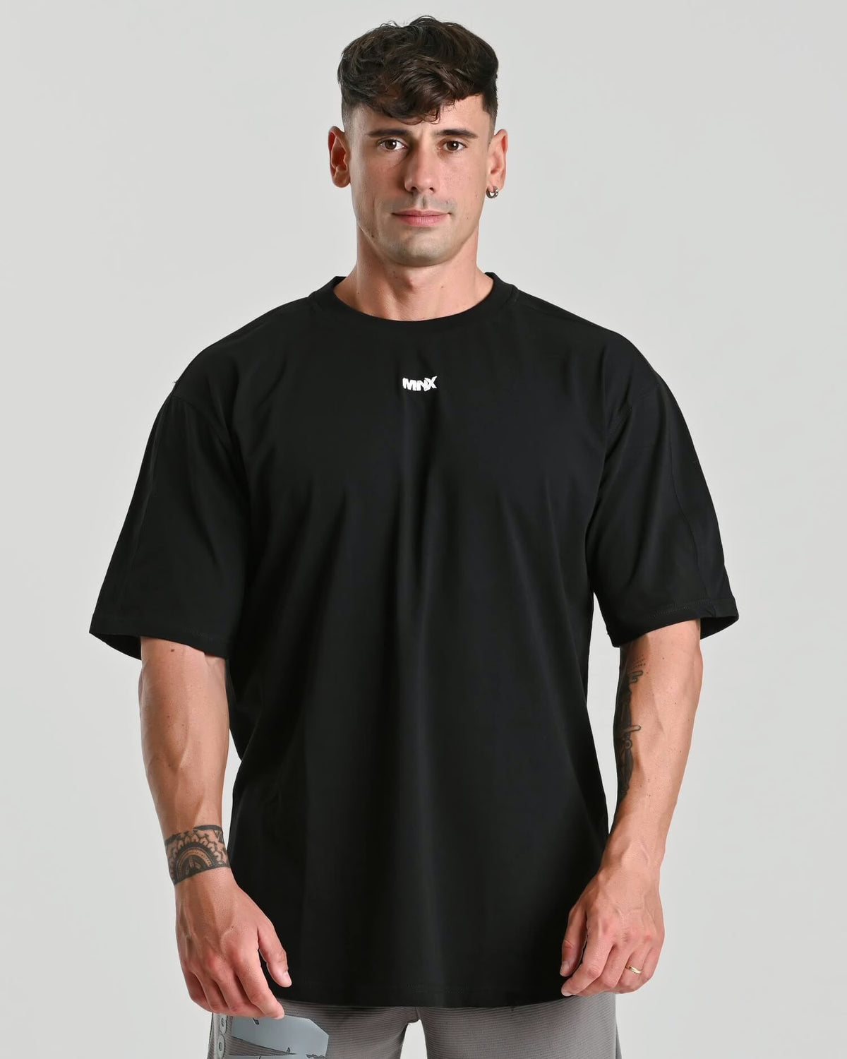 MNX cotton T-shirt Basix, black