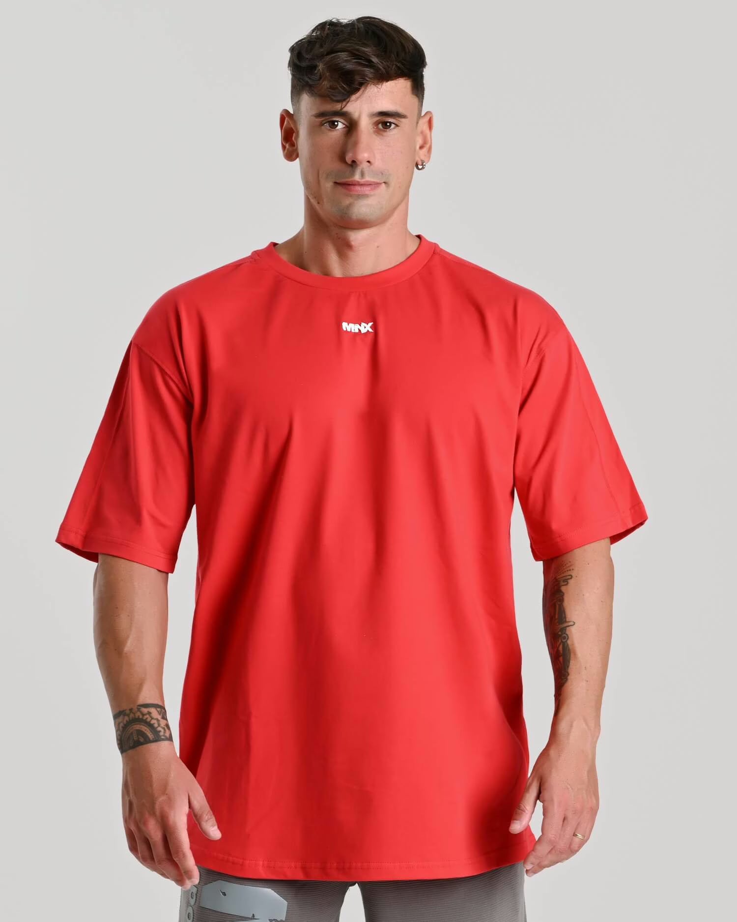 MNX cotton T-shirt Basix, cherry red