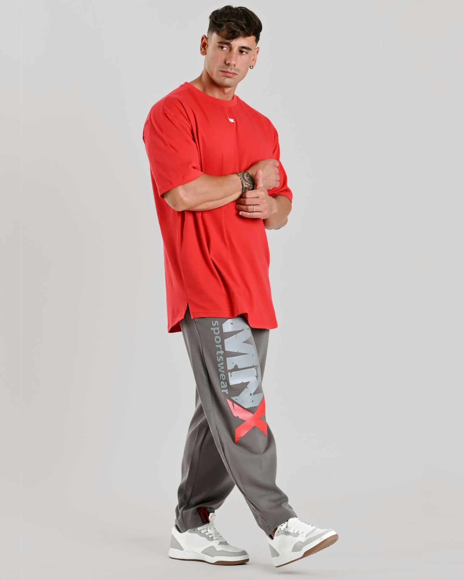 MNX cotton T-shirt Basix, cherry red