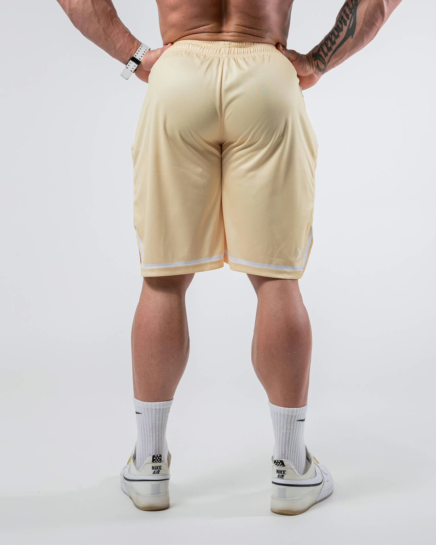 MNX Basketball shorts 2.0, light yellow