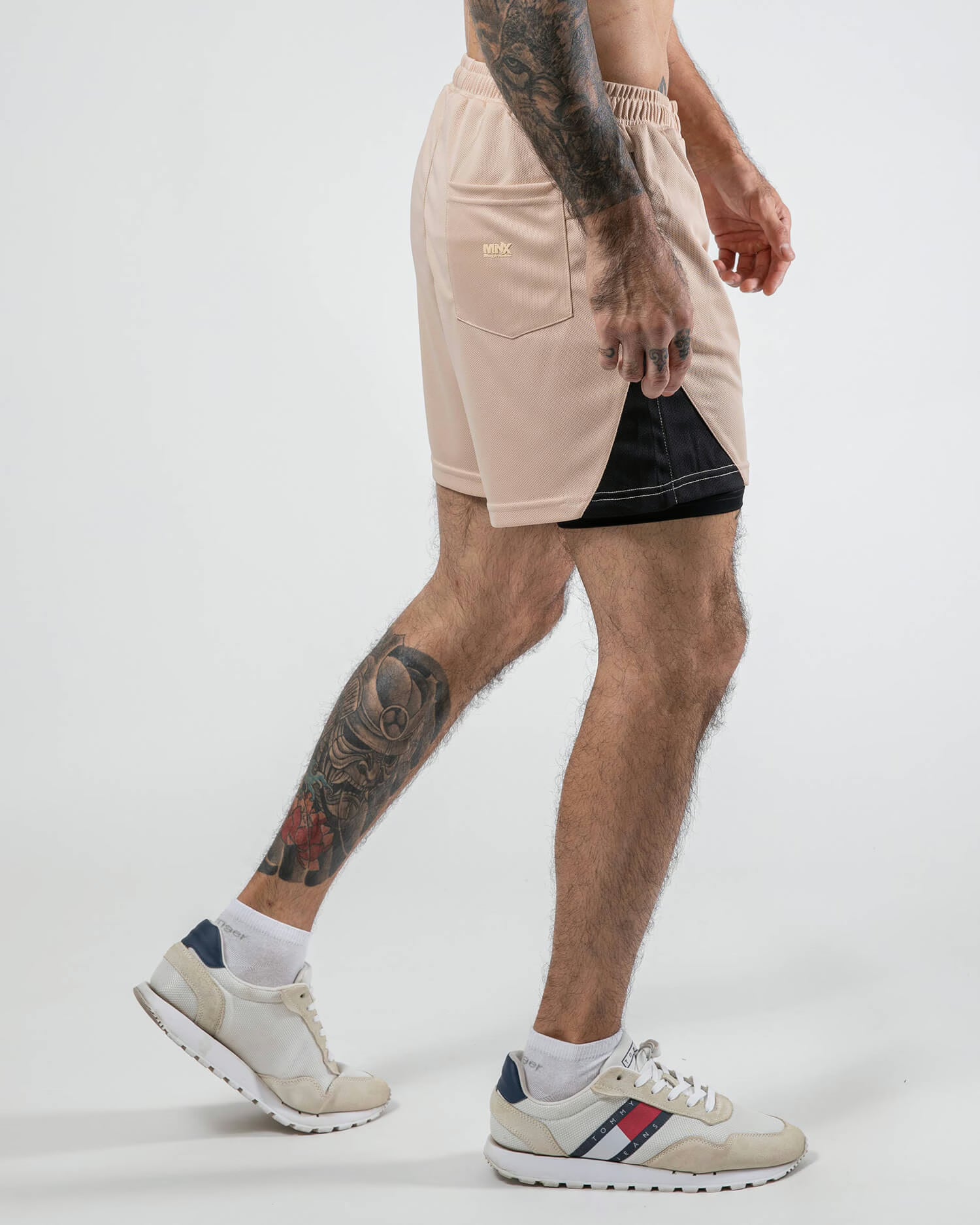 MNX Double layer shorts, sand