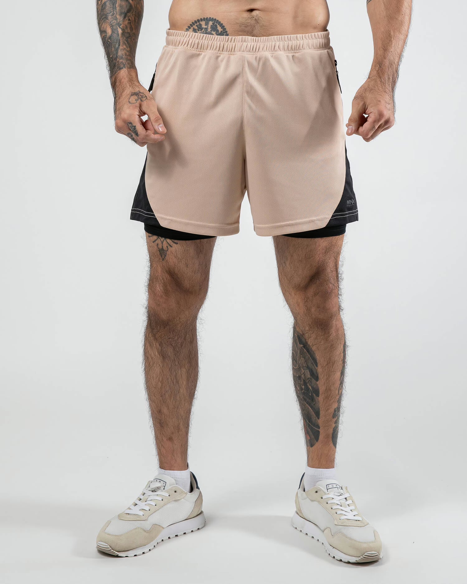 MNX Double layer shorts, sand