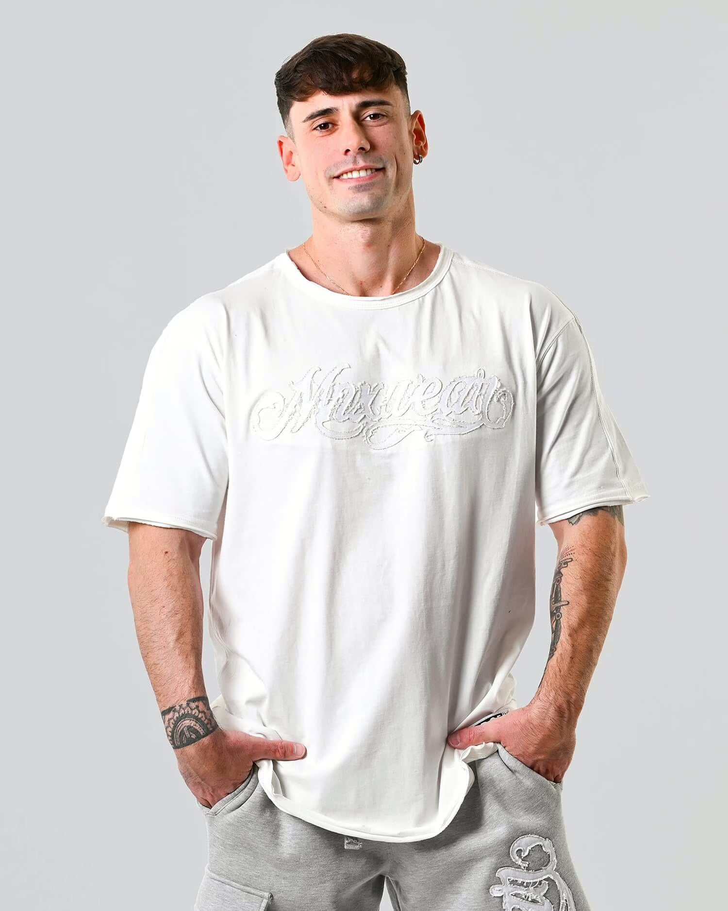 MNX T-shirt Edge, creamy white