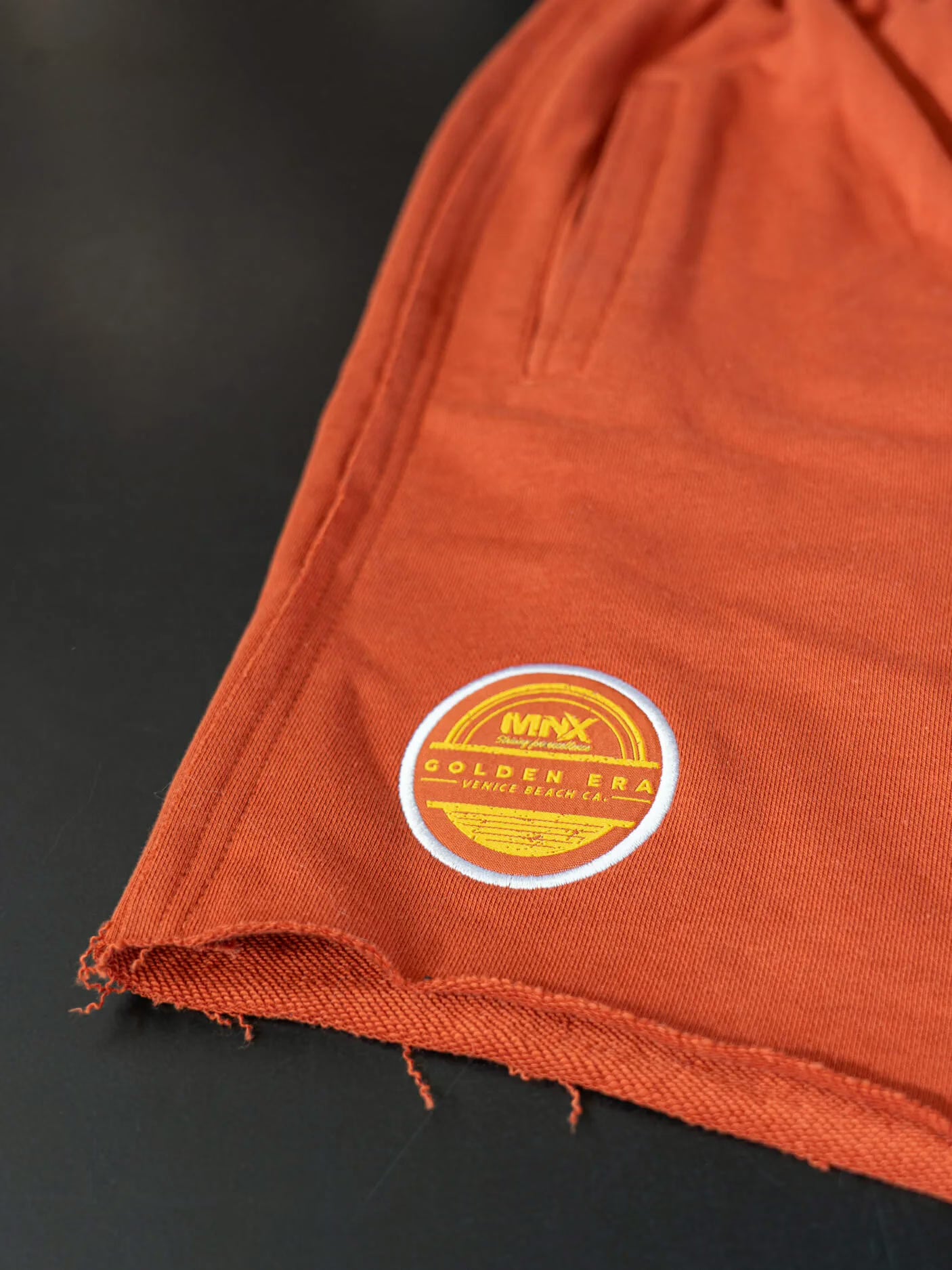 MNX Golden Era Cotton shorts, rosewood