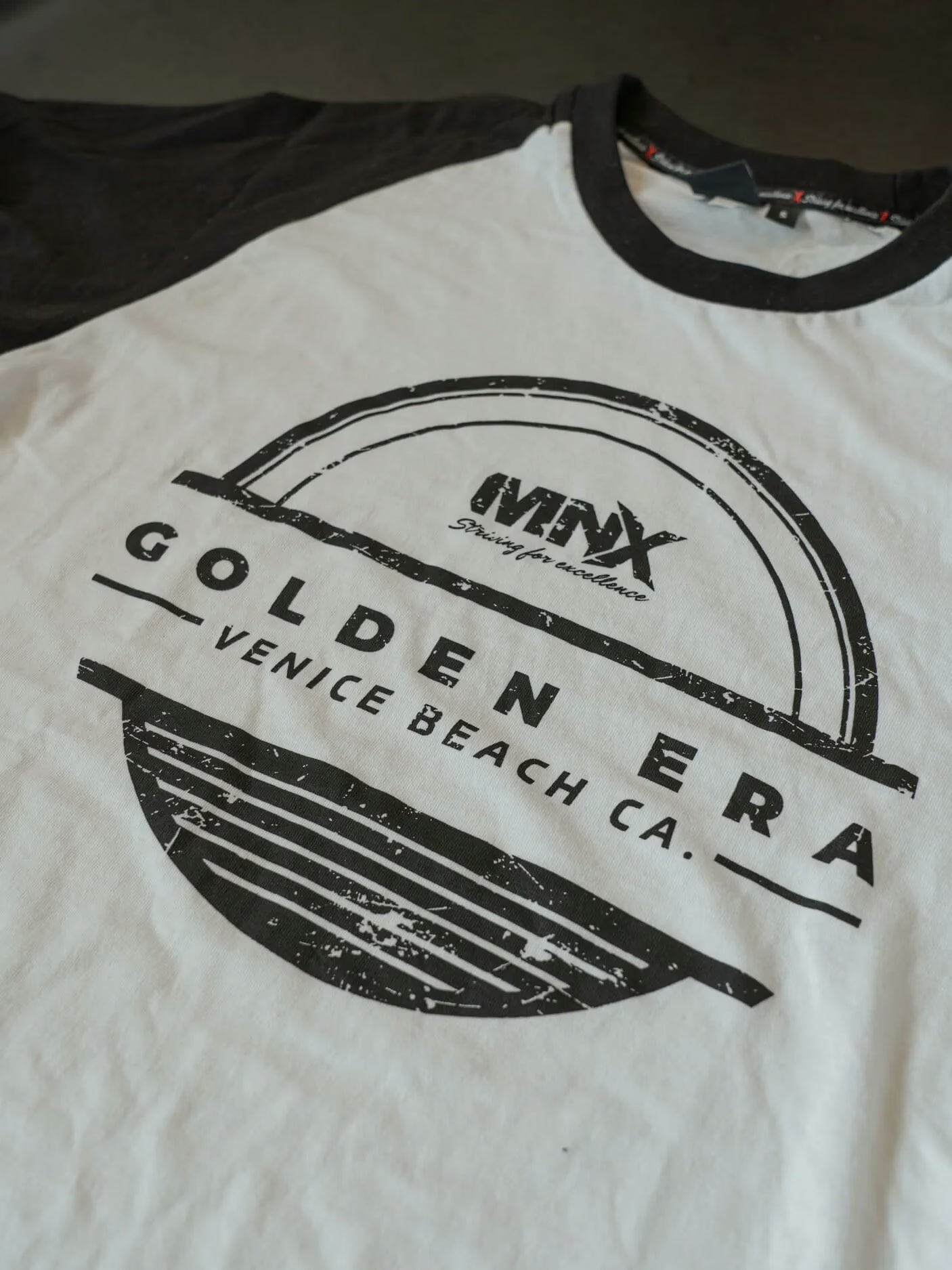 MNX classic T-shirt Golden Era 2.0, white&black