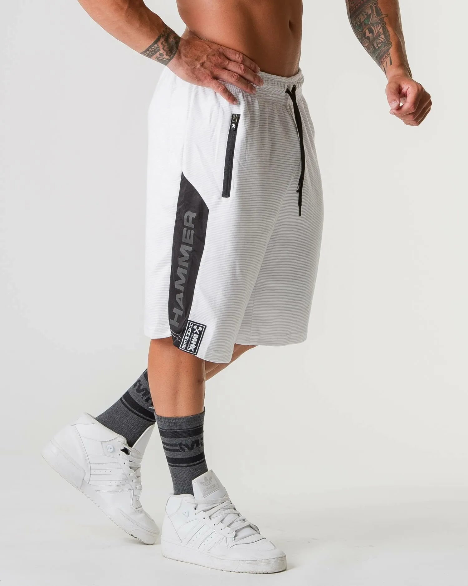 MNX Ribbed shorts Hammer 3.0, white