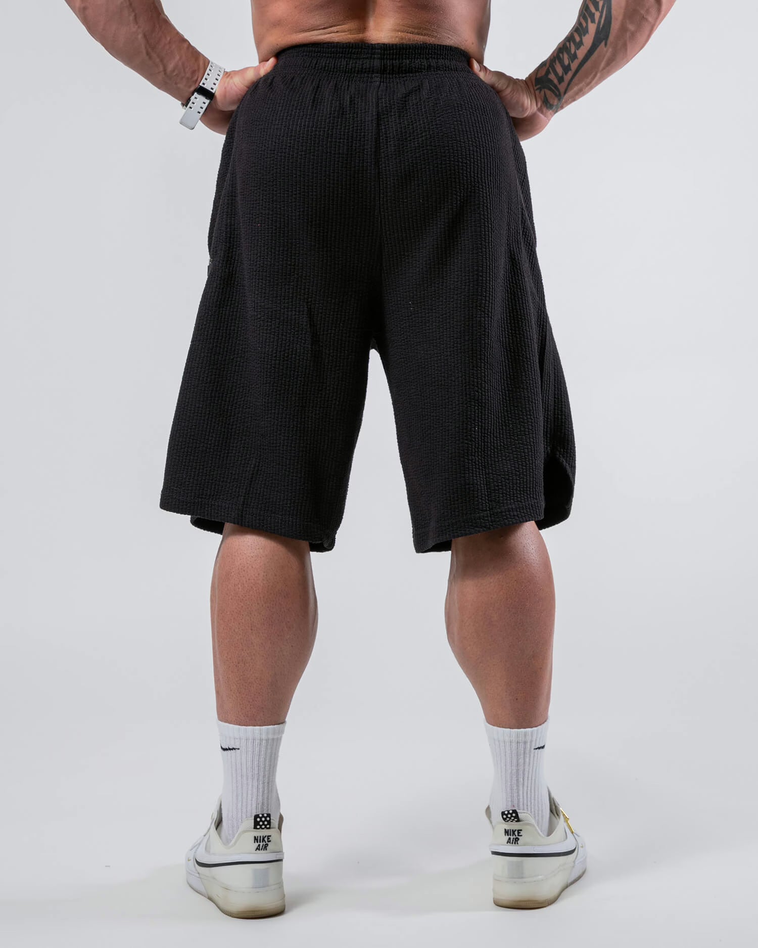 MNX Ribbed shorts Hammer, black