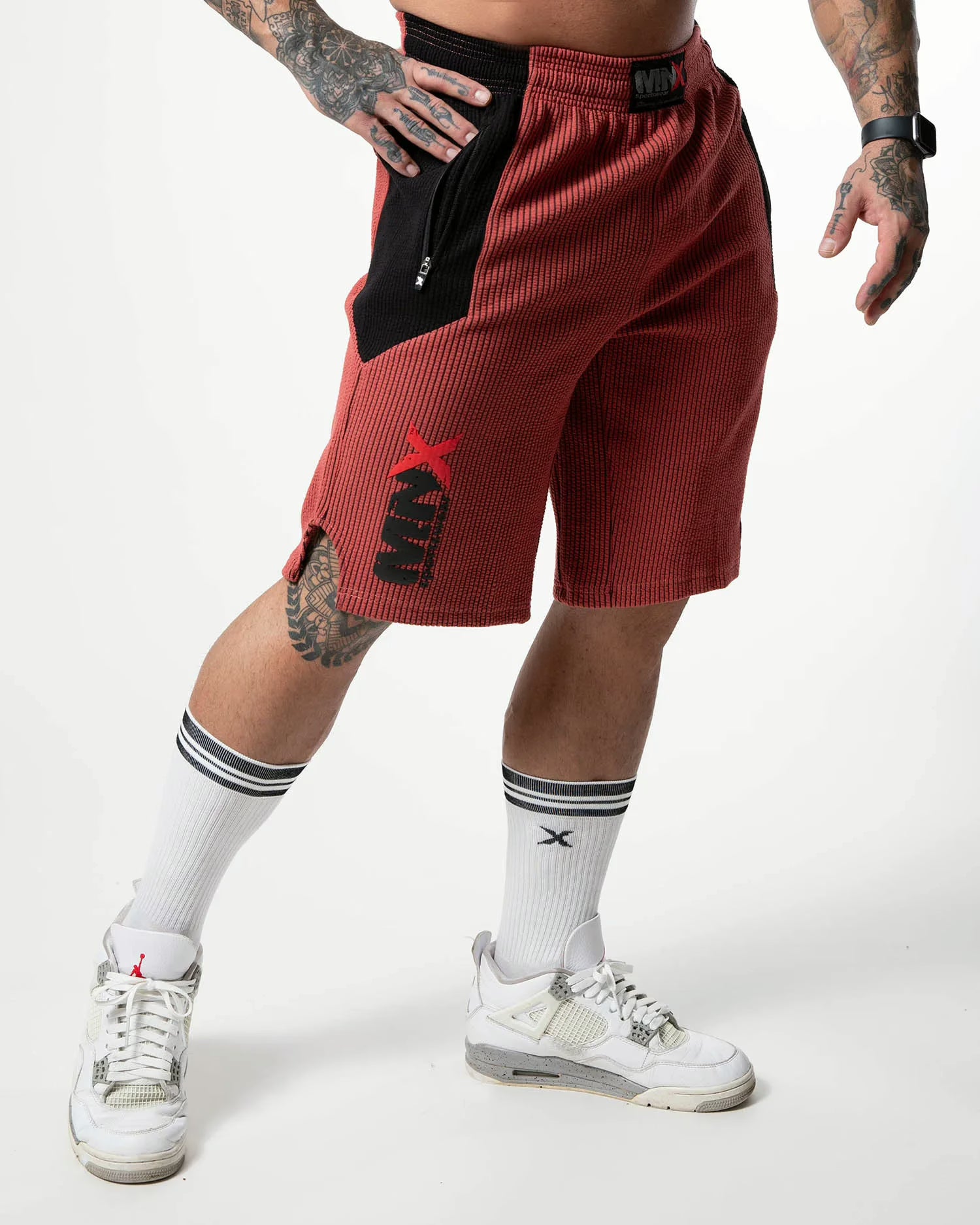 MNX Ribbed shorts Hammer, dusty chedar