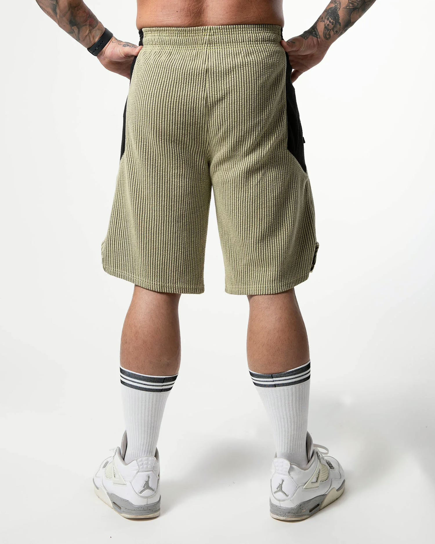 MNX Ribbed shorts Hammer, green lint