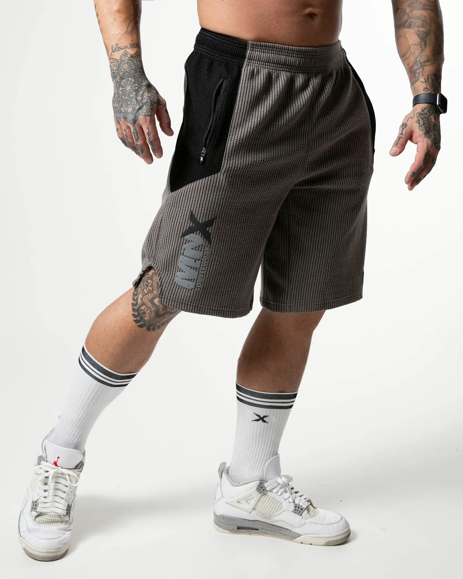 MNX Ribbed shorts Hammer, grey