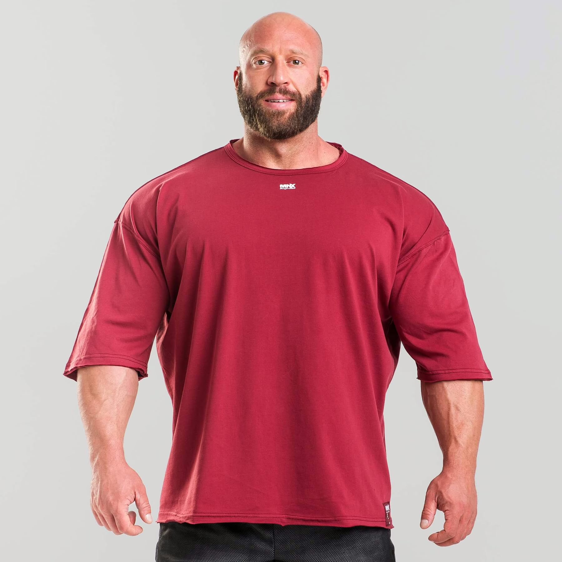 MNX Extra T-shirt basic, burgundy