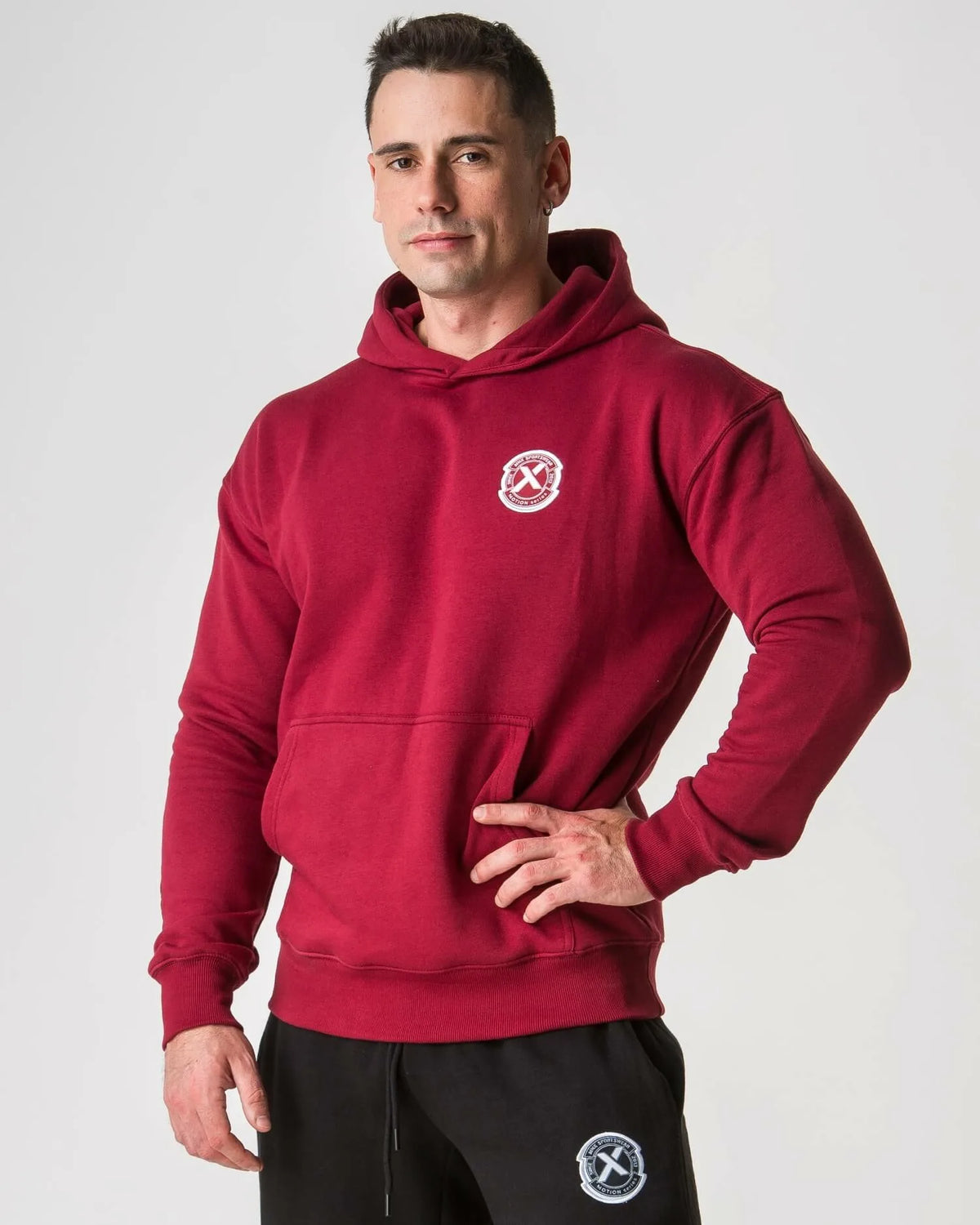 MNX Hoodie Motion, burgundy