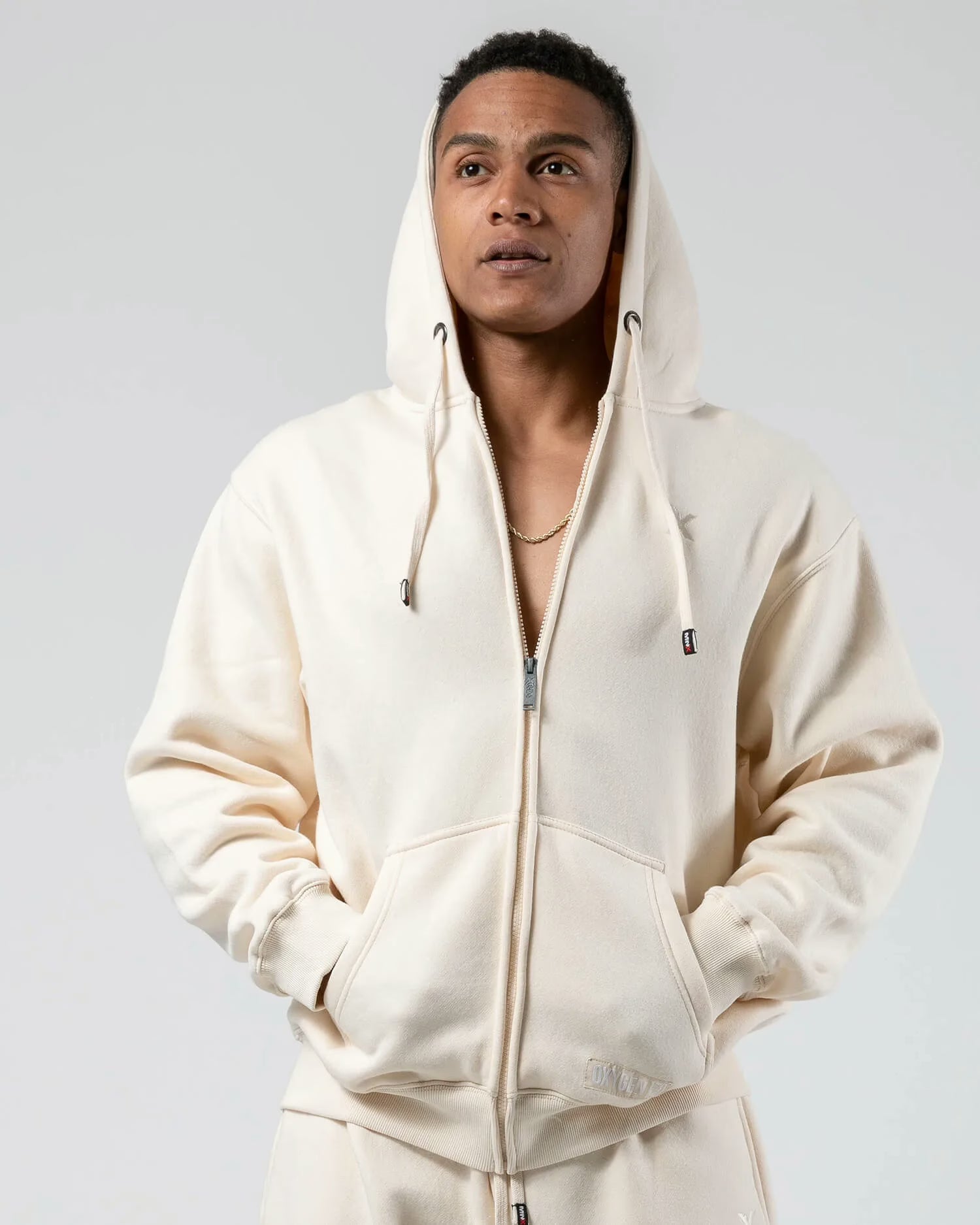 MNX Men’s hoodie Oxygen, beige