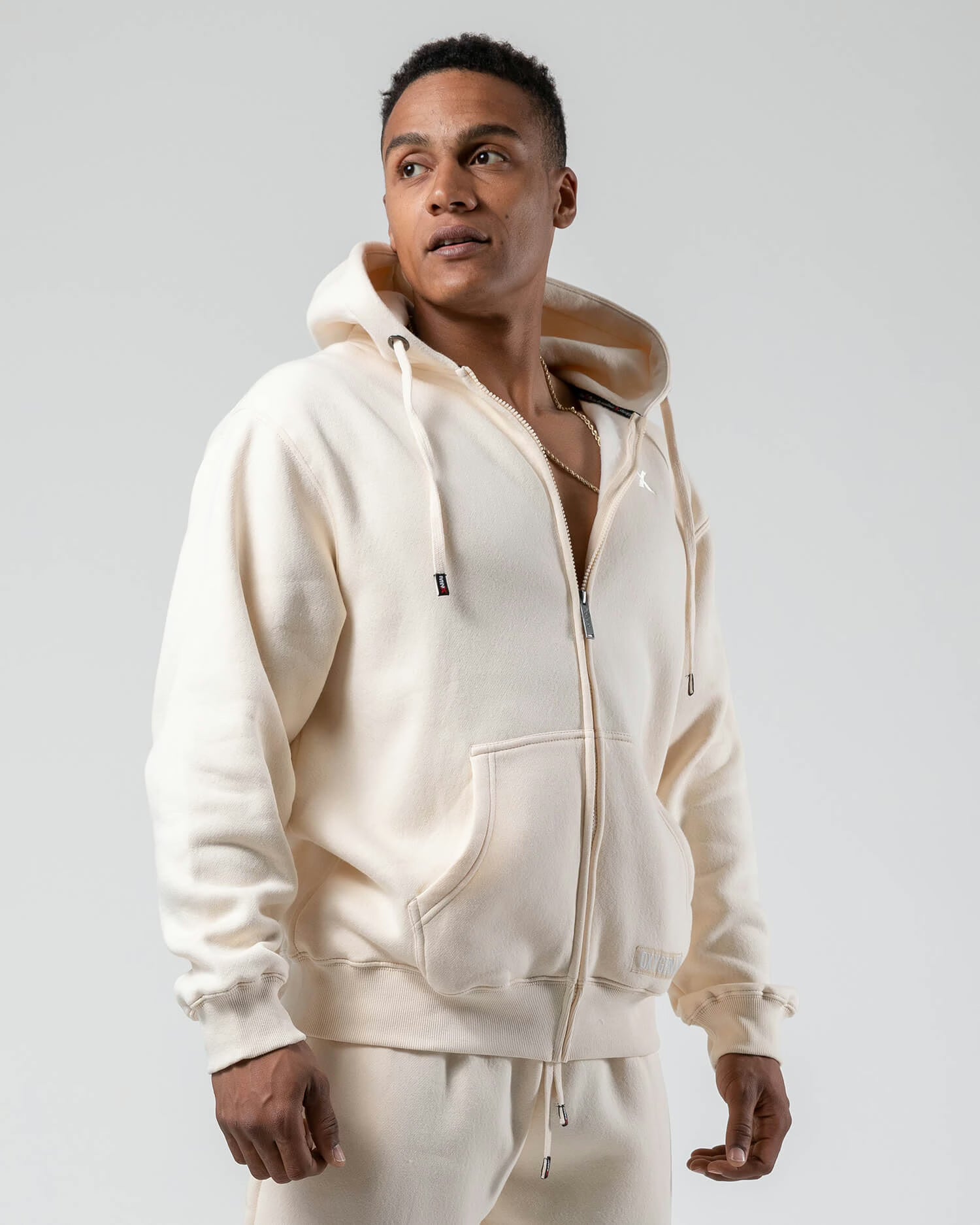 MNX Men’s hoodie Oxygen, beige