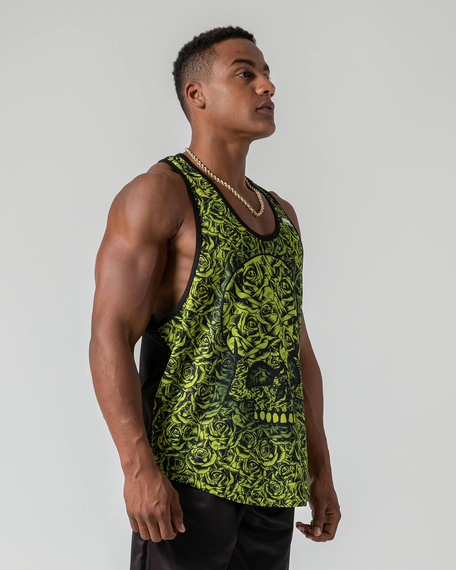 MNX Stringer tank top Skull souls, yellow