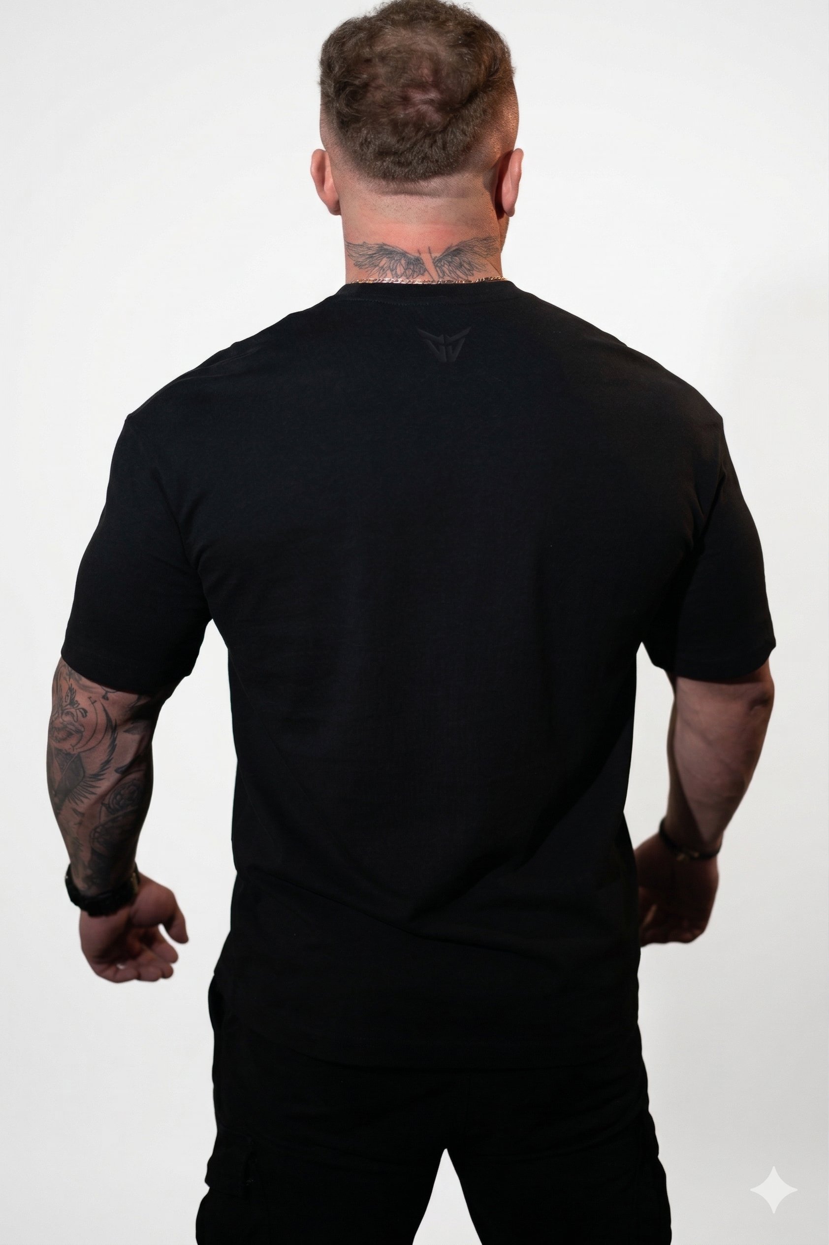 Tricou Sala "Made of iron" - Bumbac Premium Negru