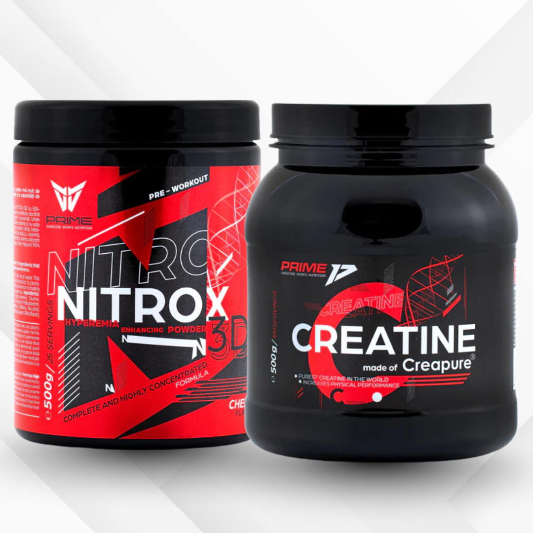 Pachet Nitrox3D + Creatina (Creapure®)