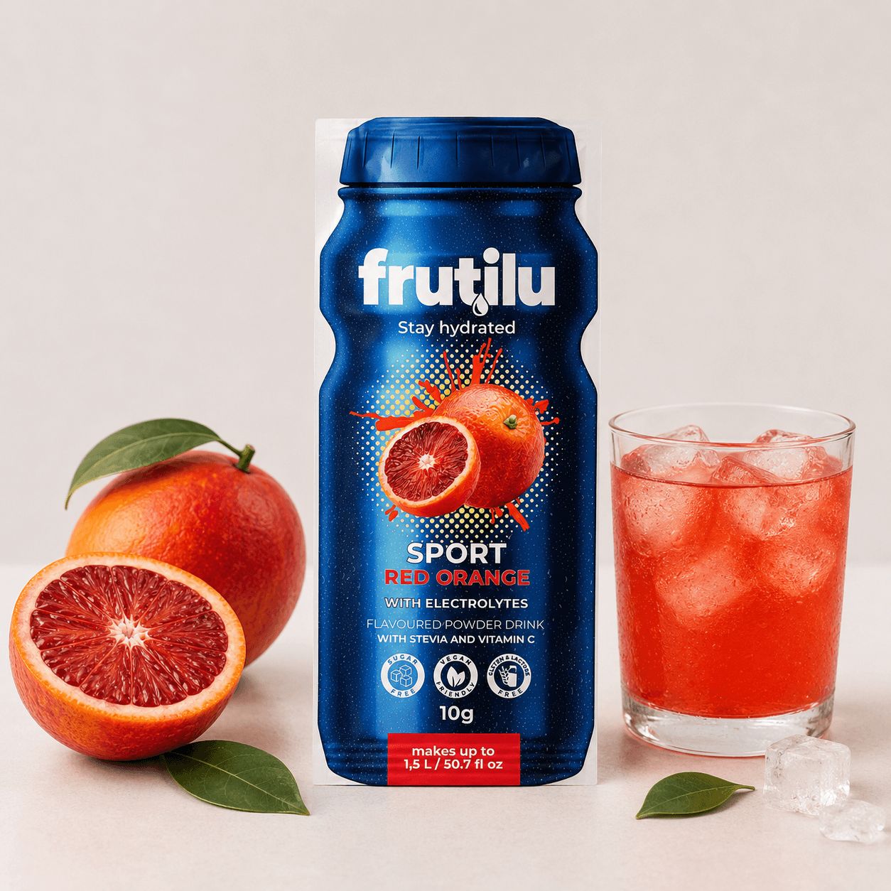 Frutilu instant drink SPORT Red orange, 10 g